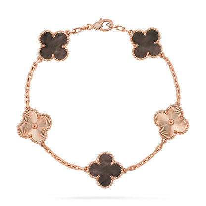 [⭐Aura] CLOVER 5 MOTIF GRAY MOP BRACELET COLLECTION