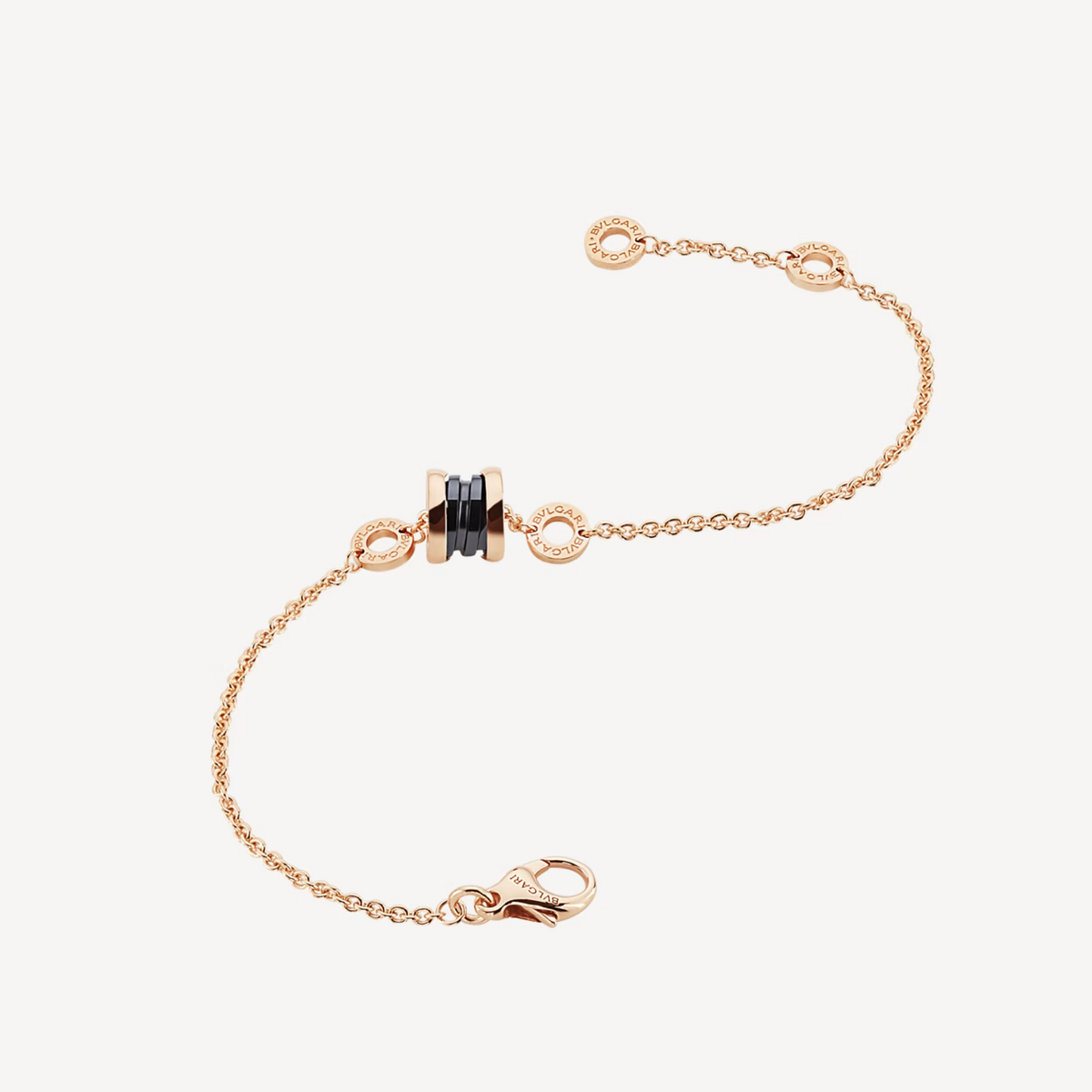 [⭐Aura]ZERO 1 SOFT PINK GOLD AND BLACK CERAMIC BRACELET