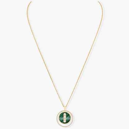 [⭐Aura]Demo MOVE 3 DIAMOND MALACHITE GOLD DIAMOND NECKLACE