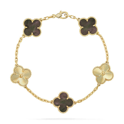 [⭐Aura] CLOVER 5 MOTIF GRAY MOP BRACELET COLLECTION
