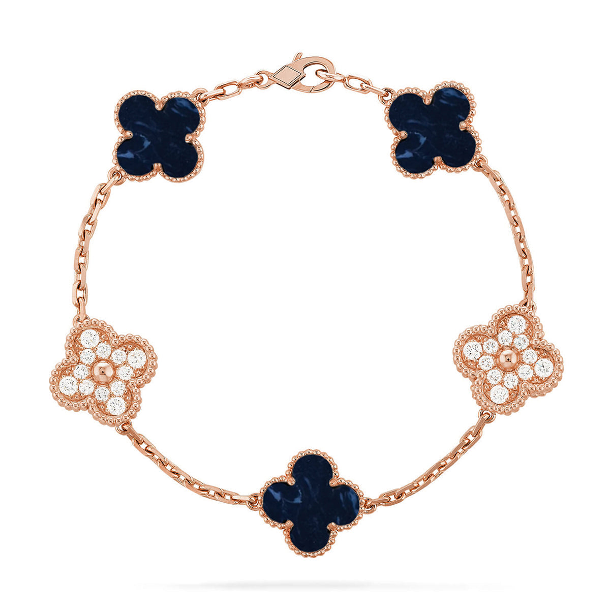 [⭐Aura]CLOVER 5 MOTIF PIETERSITE BRACELET COLLECTION