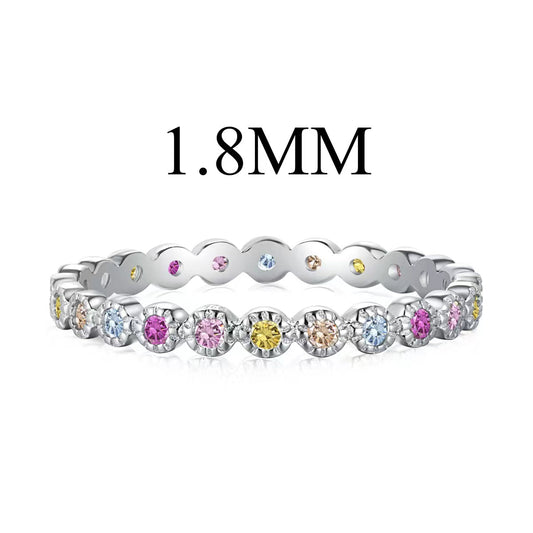 [Aura Jewelry]Unique Scintillating Round Cut Daily Ring