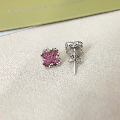 [⭐Aura]2026 NEW MINI CLOVER 1 MOTIF  BUBBLE PINK ENAMEL