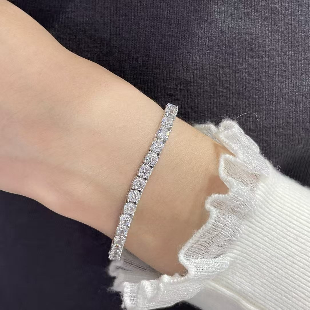[⭐Aura jewelrys]TENNIS BRACELET WITH FULL DIAMOND SETTING