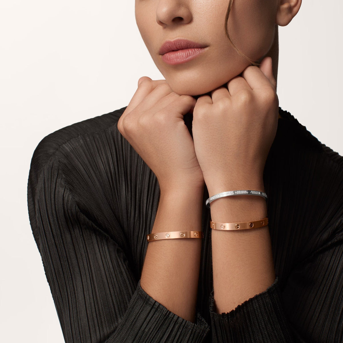 [⭐Aura]LOVE BRACELET 6.1MM BRUSHED