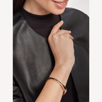 [⭐Aura]ZERO 1 PINK GOLD WITH BLACK CERAMIC BRACELET