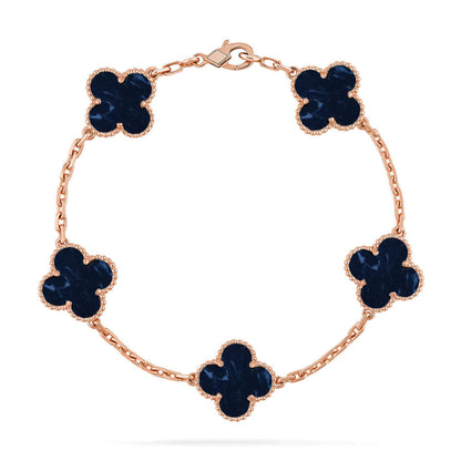 [⭐Aura]CLOVER 5 MOTIF PIETERSITE BRACELET COLLECTION