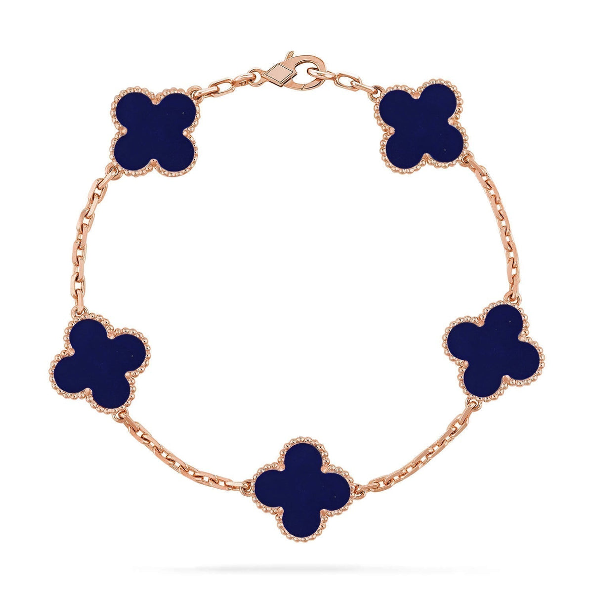 [⭐Aura]CLOVER 5 MOTIF LAPIS LAZULI BRACELET COLLECTION