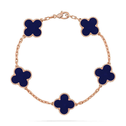 [⭐Aura]CLOVER 5 MOTIF LAPIS LAZULI BRACELET COLLECTION