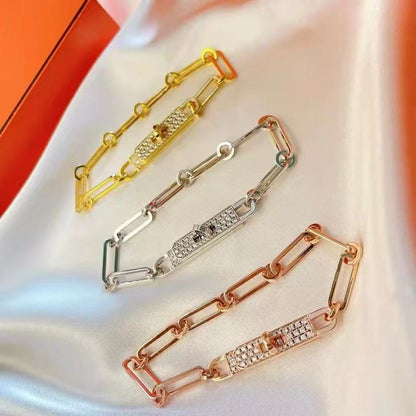 [⭐Aura]CHAINE BRACELET SMALL MODEL DIAMOND