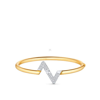 [⭐Aura]VOLTE UPSITE DOWN GOLD DIAMOND BRACELET