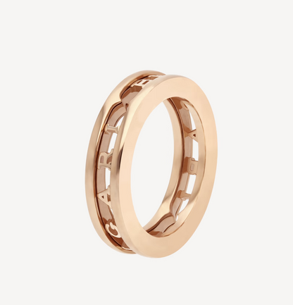 [⭐Aura]ZERO 1 ONE-BAND WITH OPENWORK LOGO SPIRAL RING