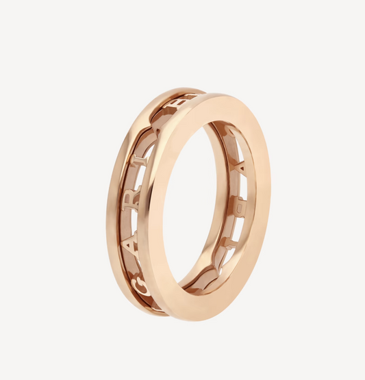 [⭐Aura]ZERO 1 ONE-BAND WITH OPENWORK LOGO SPIRAL RING