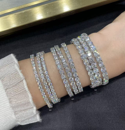 [⭐Aura jewelrys]TENNIS BRACELET WITH FULL DIAMOND SETTING