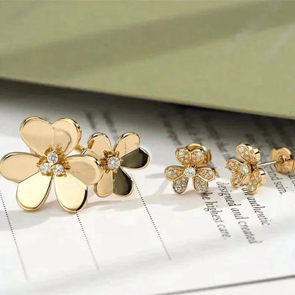 [⭐Aura]CLOVER COMOS GOLD DIAMOND RING