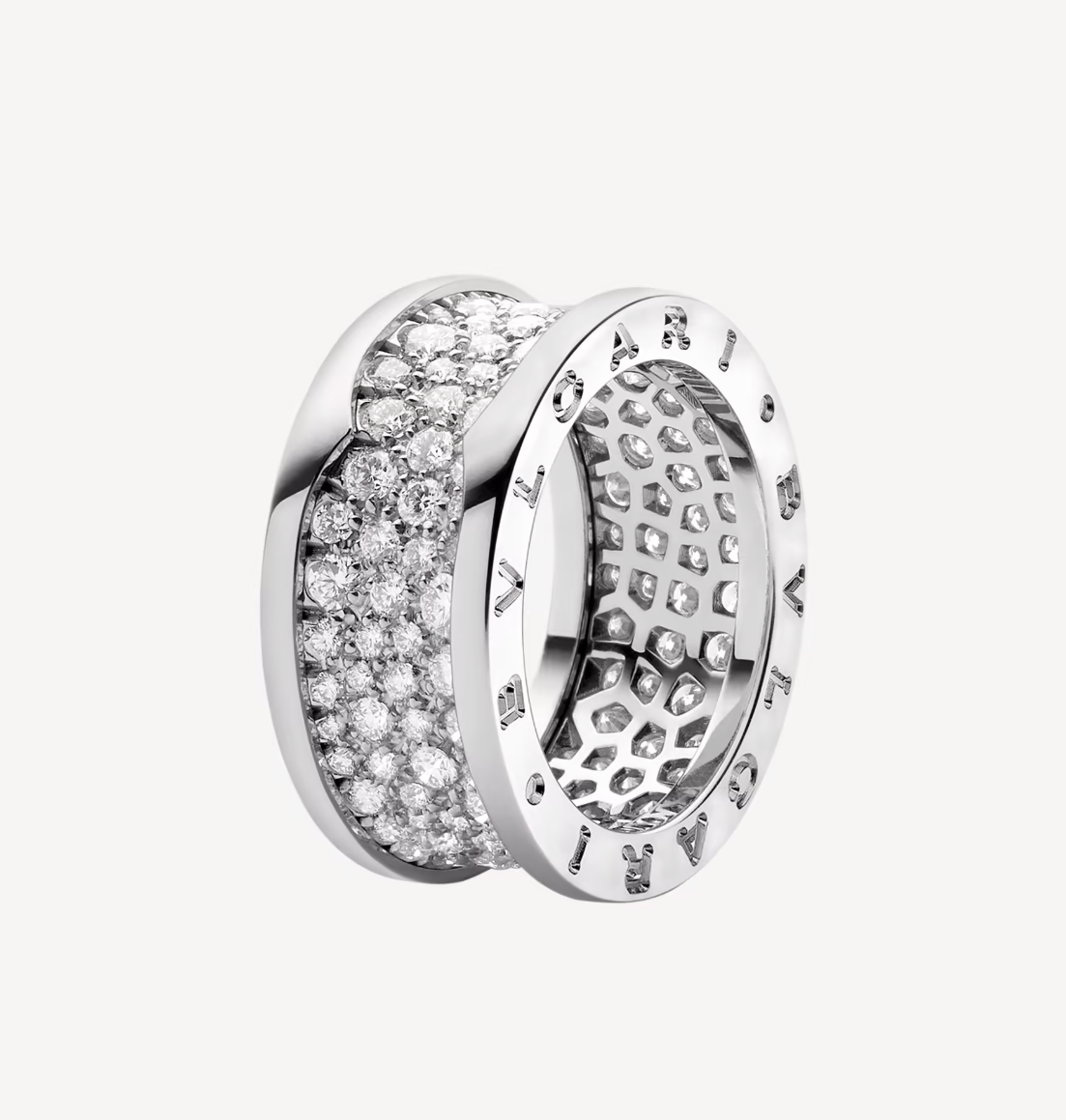 [⭐Aura]ZERO 1 WITH PAVED DIAMONDS ON THE SPIRAL RING