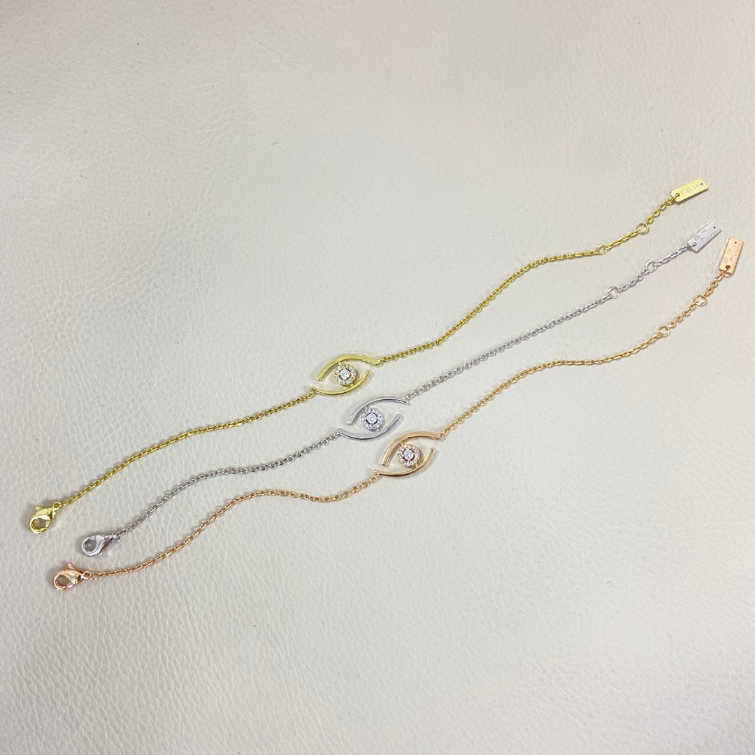 [⭐Aura]Demo Eye Pave-Set Diamond Bracelet