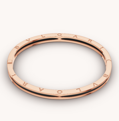 [⭐Aura]ZERO 1 PINK GOLD WITH BLACK CERAMIC BRACELET