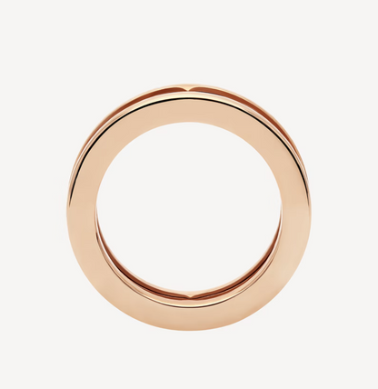 [⭐Aura]ZERO 1 ONE-BAND WITH OPENWORK LOGO SPIRAL RING