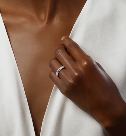 [⭐Aura]ALLIANCE LIENS VIDENCE PAVED DIAMOND 4MM RING
