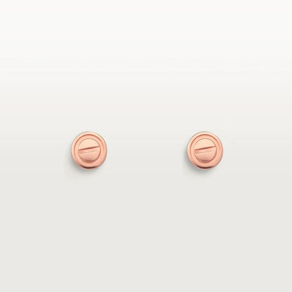 [⭐Aura]LOVE EARRINGS PINK GOLD 10MM