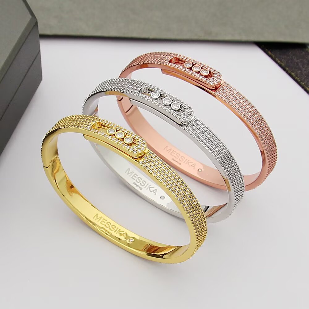 [⭐Aura]Move Noa Full Pavé Diamond Bangle Bracelet