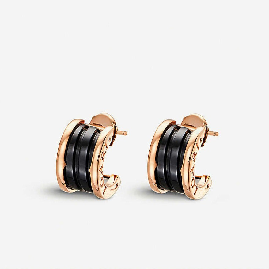 [⭐Aura]ZERO 1 PINK GOLD CERAMIC EARRINGS