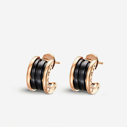 [⭐Aura]ZERO 1 PINK GOLD CERAMIC EARRINGS