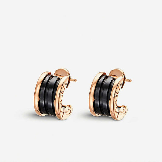 [⭐Aura]ZERO 1 PINK GOLD CERAMIC EARRINGS
