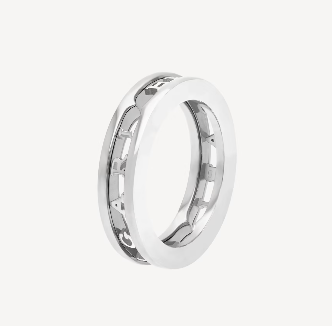 [⭐Aura]ZERO 1 ONE-BAND WITH OPENWORK LOGO SPIRAL RING
