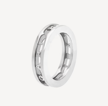 [⭐Aura]ZERO 1 ONE-BAND WITH OPENWORK LOGO SPIRAL RING