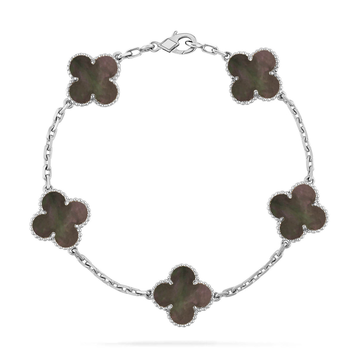[⭐Aura] CLOVER 5 MOTIF GRAY MOP BRACELET COLLECTION