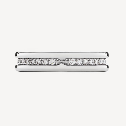 [⭐Aura]ZERO 1 ONE-BAND PAVED DIAMONDS ON THE SPIRAL RING
