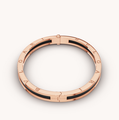 [⭐Aura]ZERO 1 PINK GOLD WITH BLACK CERAMIC BRACELET