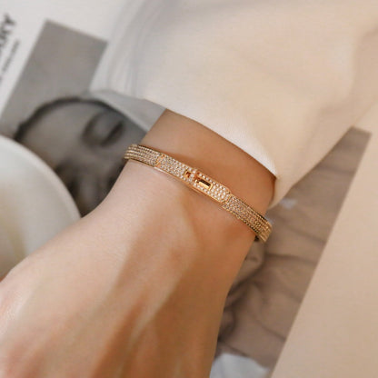 [⭐Aura]KELLY BRACELET DIAMOND PAVED
