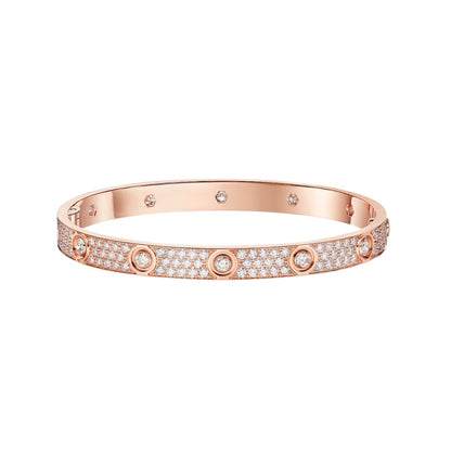 [⭐Aura]LOVE BRACELET 6.1MM DIAMOND-PAVED 10 BIG DIAMONDS
