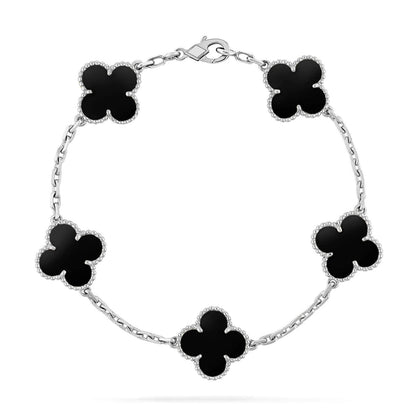[⭐Aura] CLOVER 5 MOTIF ONYXS BRACELET COLLECTION