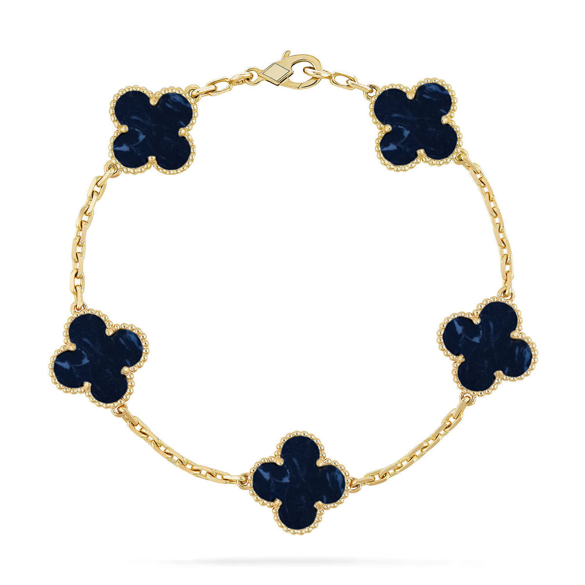 [⭐Aura]CLOVER 5 MOTIF PIETERSITE BRACELET COLLECTION