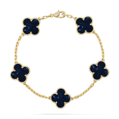 [⭐Aura]CLOVER 5 MOTIF PIETERSITE BRACELET COLLECTION