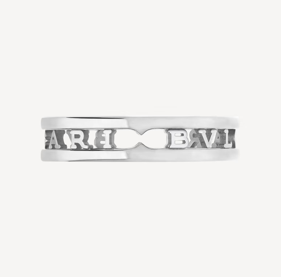 [⭐Aura]ZERO 1 ONE-BAND WITH OPENWORK LOGO SPIRAL RING
