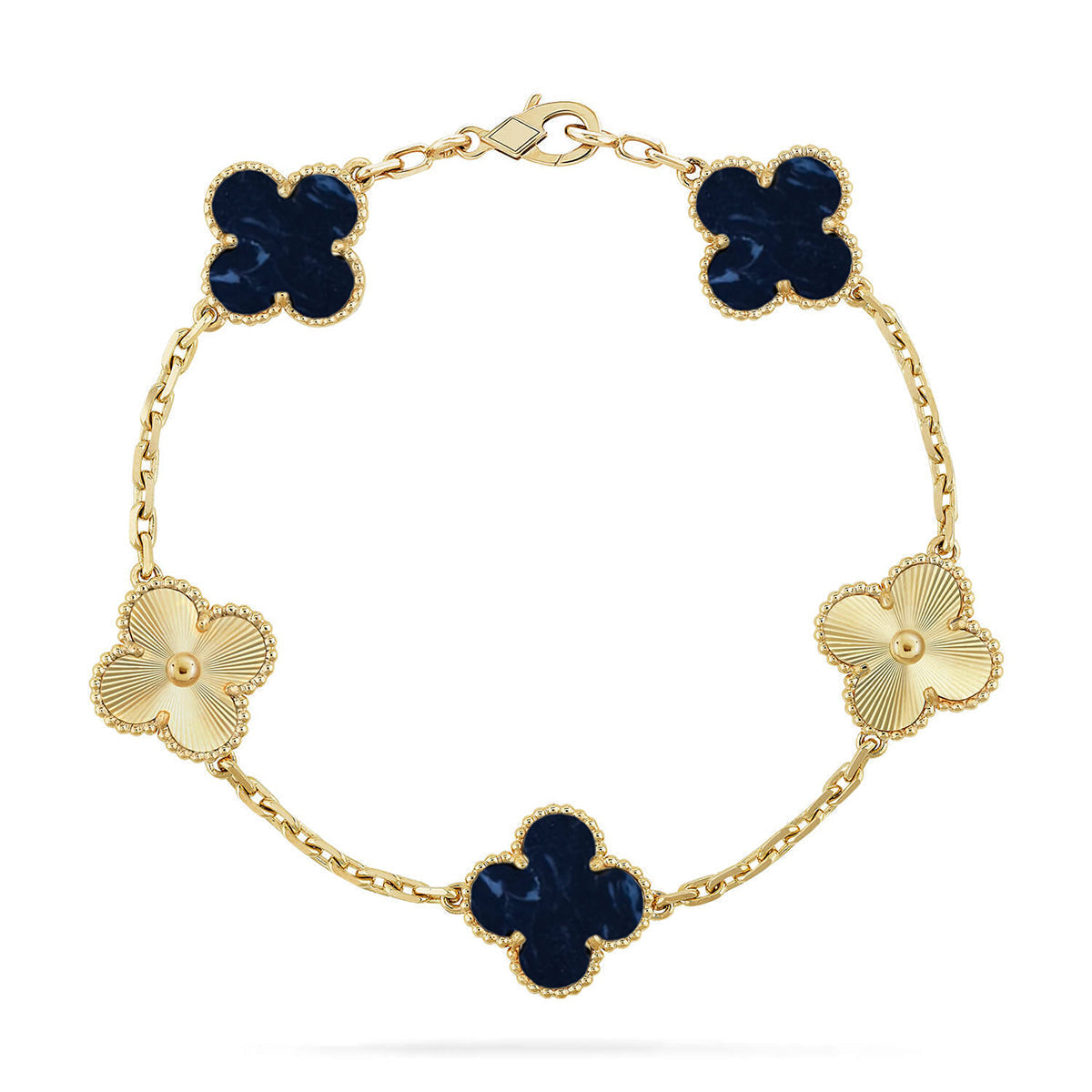 [⭐Aura]CLOVER 5 MOTIF PIETERSITE BRACELET COLLECTION