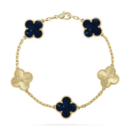 [⭐Aura]CLOVER 5 MOTIF PIETERSITE BRACELET COLLECTION