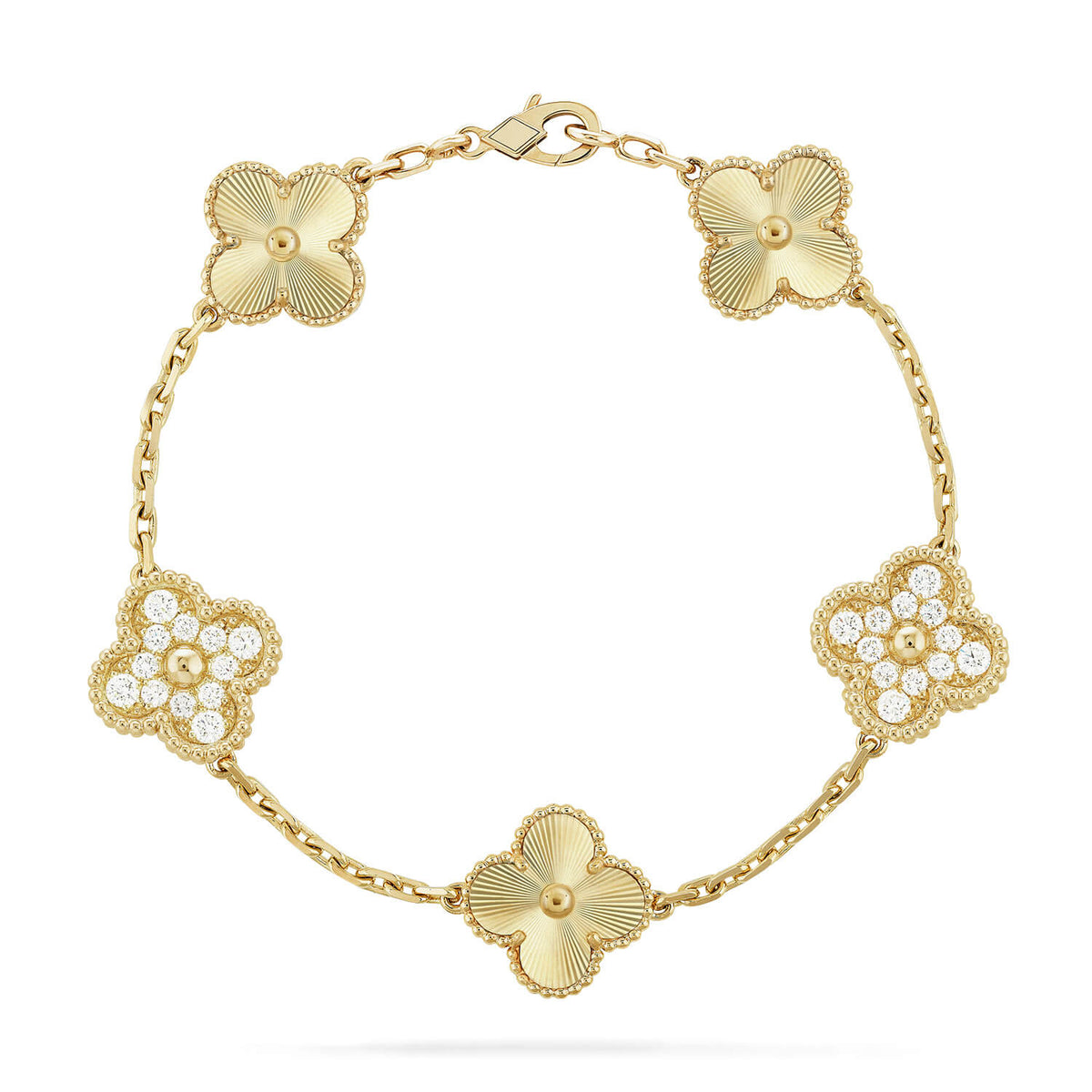 [⭐Aura] CLOVER 5 MOTIF LASER BRACELET COLLECTION