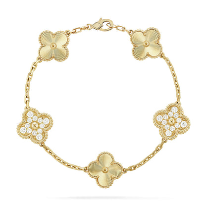 [⭐Aura] CLOVER 5 MOTIF LASER BRACELET COLLECTION