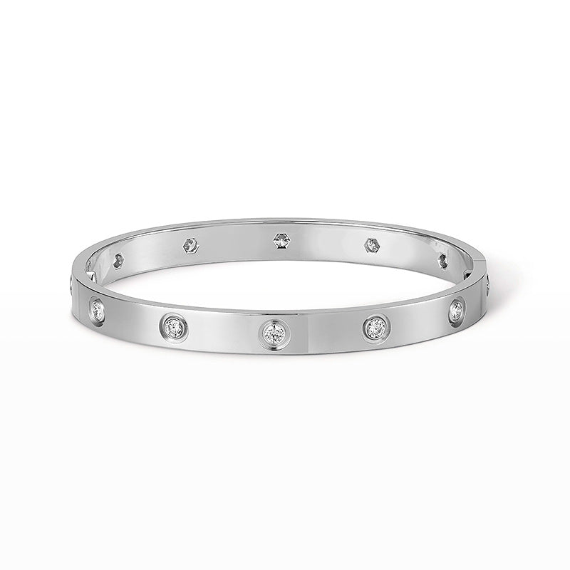 [⭐Aura]LOVE BRACELET 6.1MM 10 DIAMONDS