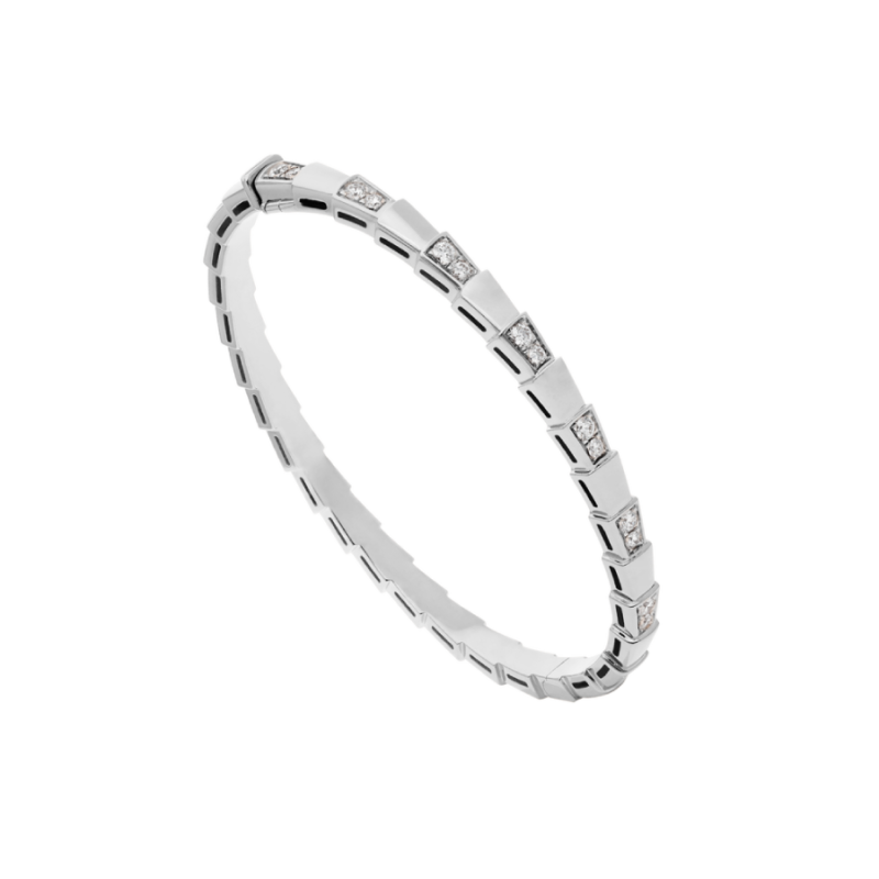 [⭐Aura]SERPENTI BRACELET SILVER DIAMOND
