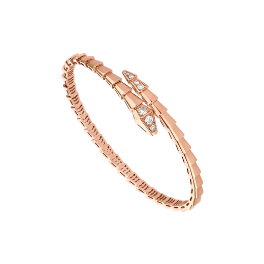 [⭐Aura]SERPENTI BRACELET DIAMONDS PINK GOLD