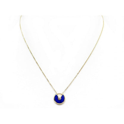 [⭐Aura]AMULETTE ROSE GOLD AGATE NECKLACE