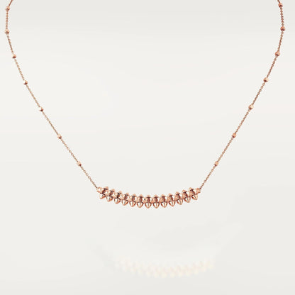 [⭐Aura]CLASH PINK GOLD NECKLACE