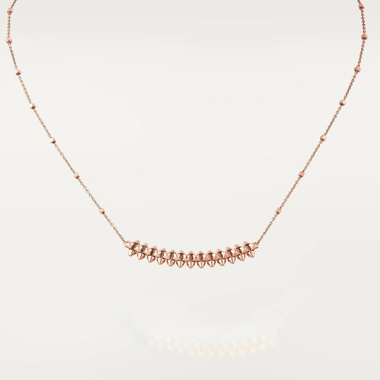 [⭐Aura]CLASH PINK GOLD NECKLACE